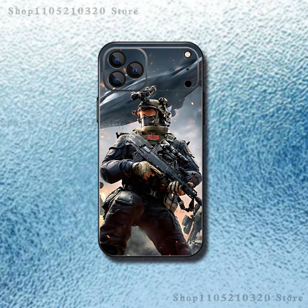 Чехол для телефона Game Delta Force для iPhone 17,16,15,14,13,12,11,Pro,Max,Plus,E,Air,Mini Защитный чехол из ТПУ