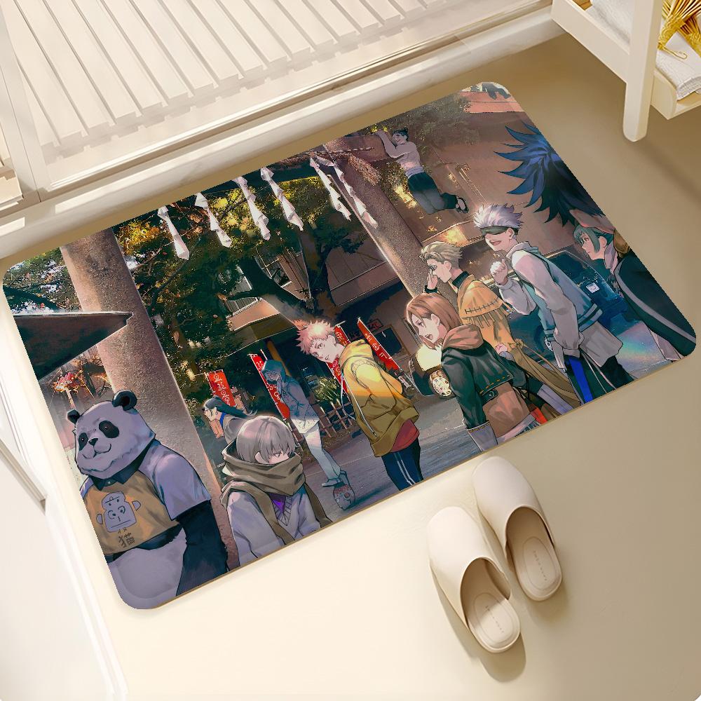Anime Jujutsu Kaisen Floor Mat Floor Mat INS Style Soft Bedroom Floor House Laundry Room Mat Anti-skid Household Carpets