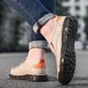 Fashion Man Soft Comfort Leather Loafers Outdoor Retro Daily Driving Shoes Men Anti-slip Flats Male Casual Climbing Hiking Footwear 2025