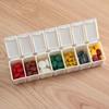 Small Pill Box Week Organizer Container Case Pill Splitters Portable The Sub-Packaging Is Clear and Not Easy To Mix