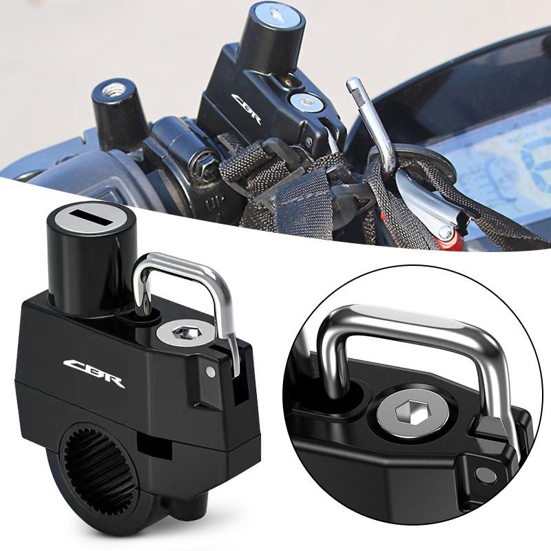 Motorcycle Helmet Lock Anti-theft Security Metal Lock For Honda CBR 125R 954 600 650F 650R 1100XX 1000F CBR 600RR 1000RR VF7