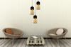 HANGING CEILING LAMP, GLASS PLAFON, LED LAMP