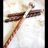 Knob Walking Stick Flower Handle Walking Cane Stick Handle Wooden Vintage