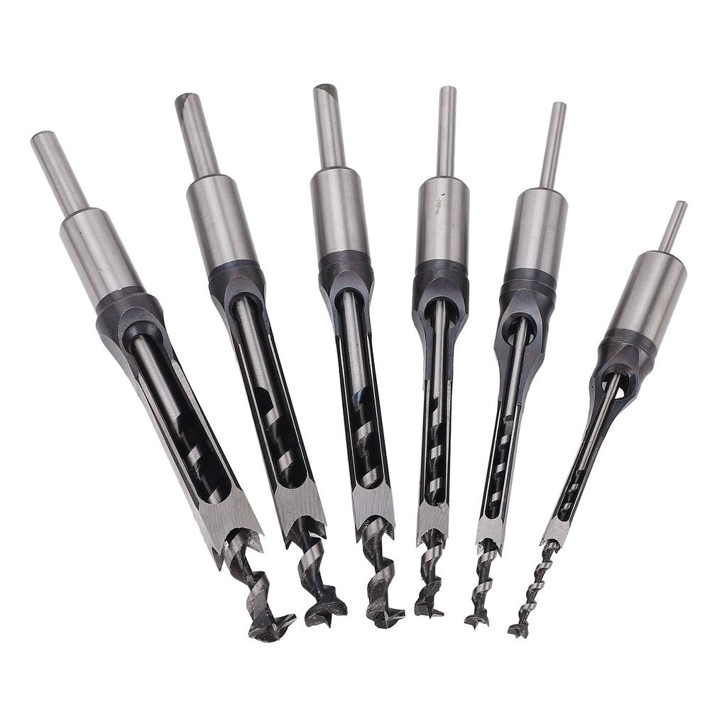 Square Hole Mortise Chisel Drill Bit HSS Accurate Hole Saw Mortising Chisel Drill Bit for