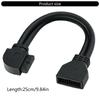 19-контактный 20-контактный USB3.0 угловой переходной кабель Высокоскоростная передача данных Гибкое ПВХ экранирование Для компьютерных материнских плат