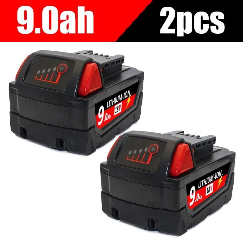 6000 мАч/9000 мАч для Milwaukee M18 18 В Замена для Milwaukee M18B5 XC Li-ion аккумулятор 48-11-1815 48-11-1850 2604-22 2604-20