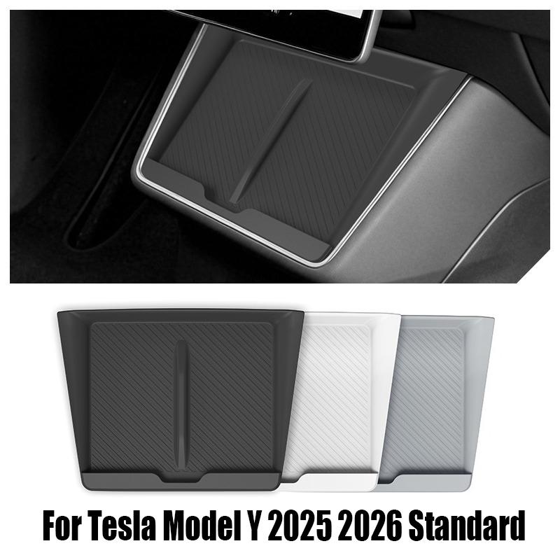 Central Control Wireless Charging Silicone Pad For Tesla Model Y 2025 2026 Standard Car Auto Car Anti-Slip Dustproof Pad Tray