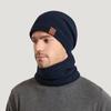 Winter Outdoor Warm Hat Women's Scarf Pullover Hat Men's Plus Velvet Warm Ear Protection Knitted Wool Hat