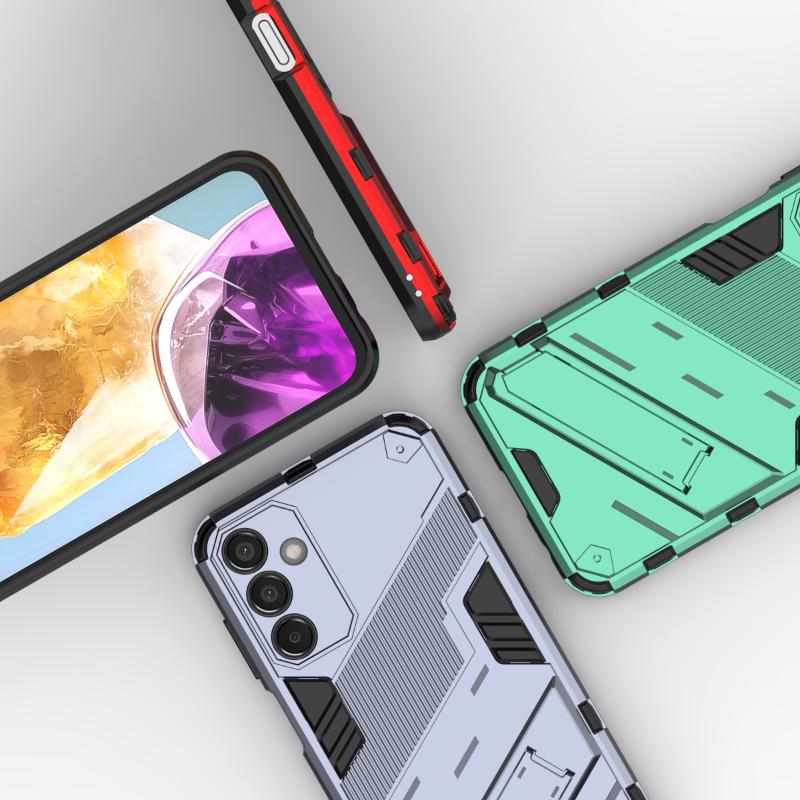 For Samsung Galaxy M15 5G Case Back Cover Shockproof Armor Case For Samsung SM-M156B Anti-Fall Protect Kickstand Coque Cases