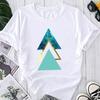 (Asian Size) Print Graphic Tee Ladies Watercolor Abstract Lovely 90s Cute Women's Summer Top Female T Clothing Casual  Fashion Short Sleeve T-shirt