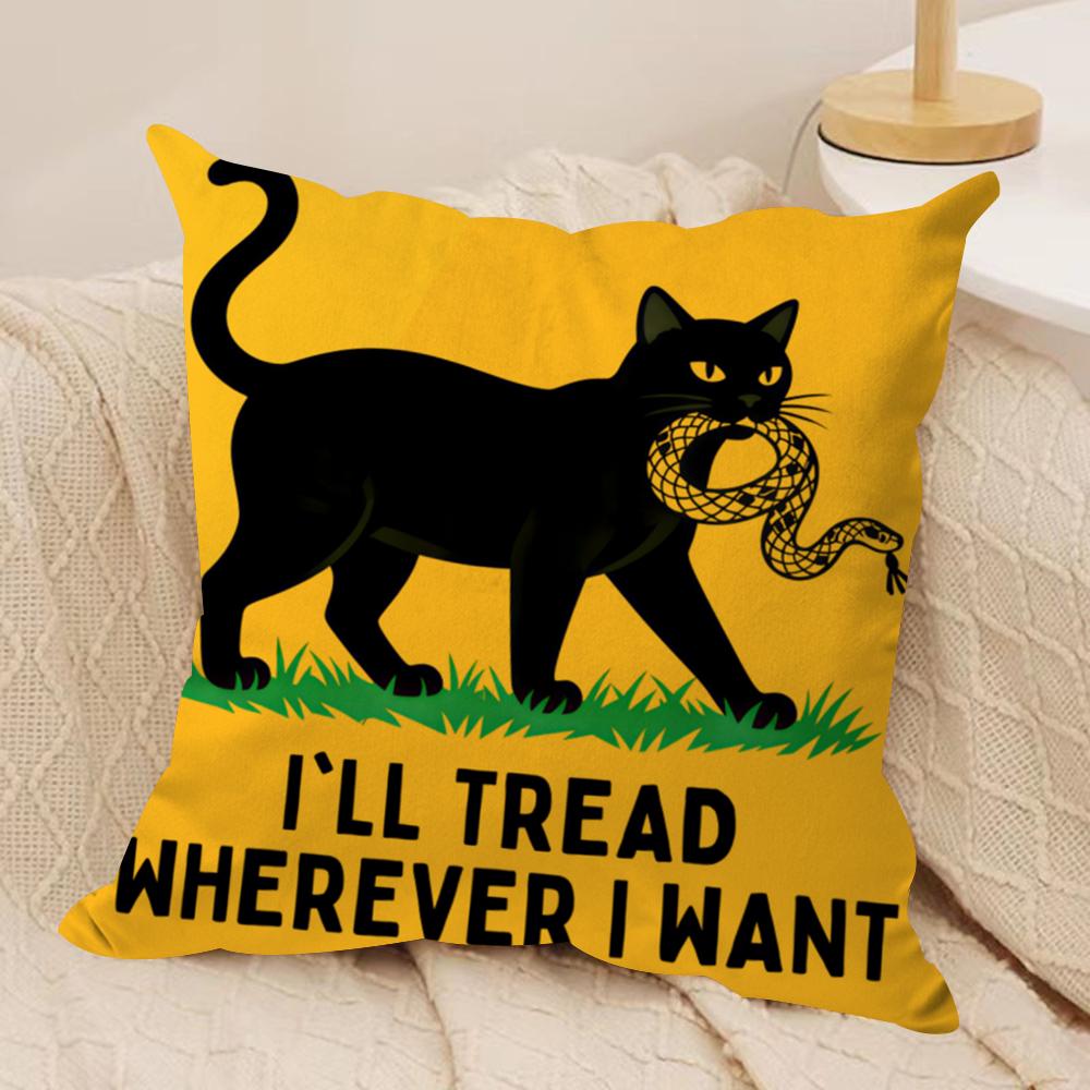 ill tread wherever Cushion Cover Soft Plush Fabric DoubleSided Printed Cushion Covers for All Seasons Modern HomeDecor Gift