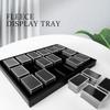 Кейс для 18 камней для демонстрации и хранения ювелирных изделий, квадратный органайзер для драгоценных камней с пенопластом для коллекционных предметов и кристаллов