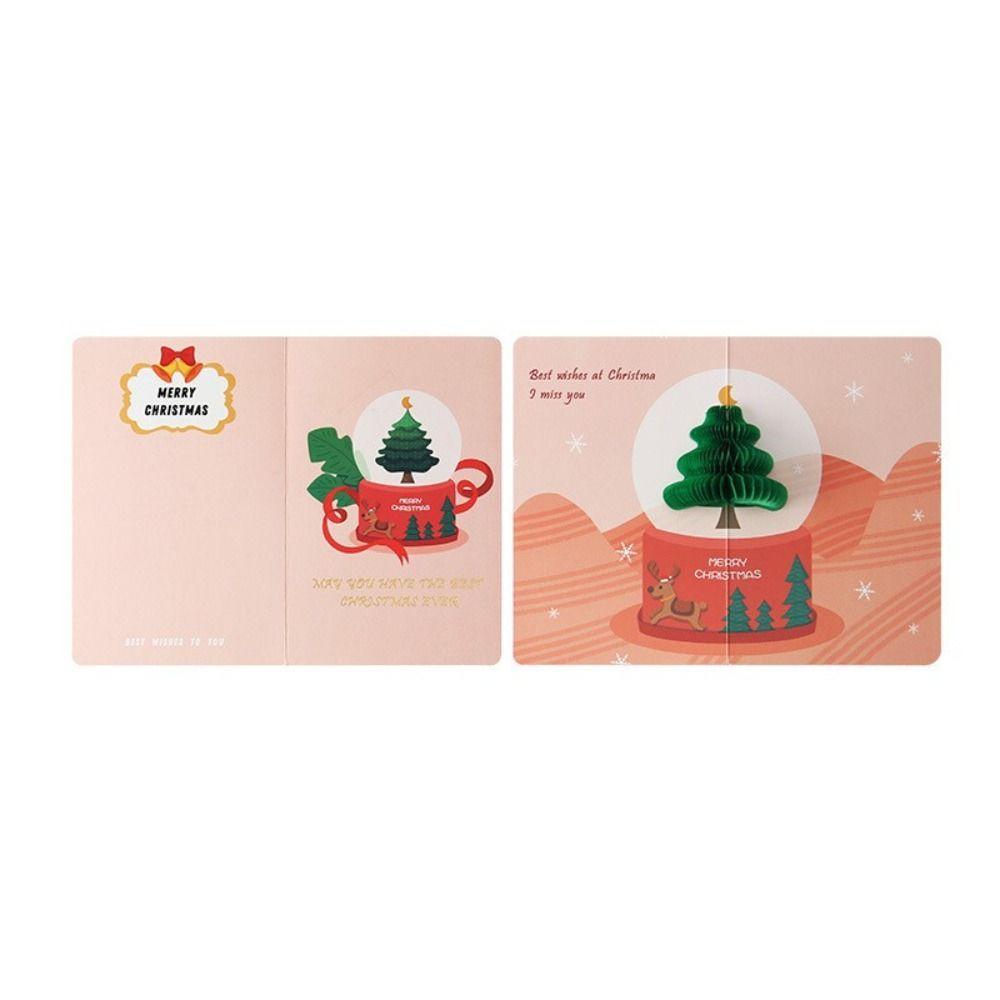 Gifts Santa Claus Blessing Cards Greeting Cards With Envelope Christmas Postcard Thank You Cards