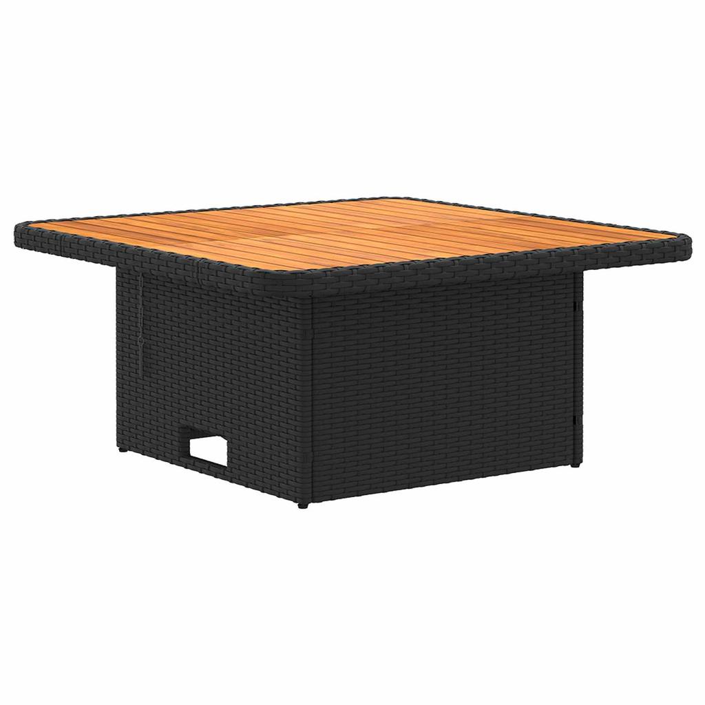 Furniture Set with Cushions 4 pcs Black PE Rattan