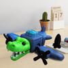 3D-печатная фигурка крокодила, портативная игрушка-непоседа в виде животного, гибкий крокодил-бомбер, снимающий стресс