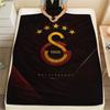 Galatasaray Printed Flannel Blanket, soft throw for bedroom sofa, washable, fan merchandise, great gift.