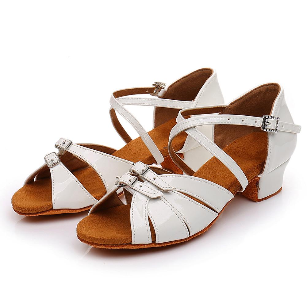 30-41Size Latin Dance Shoes Girls Child Women Salsa Tango Ballroom Dance Shoes Soft Bottom Heeled 3.5CM