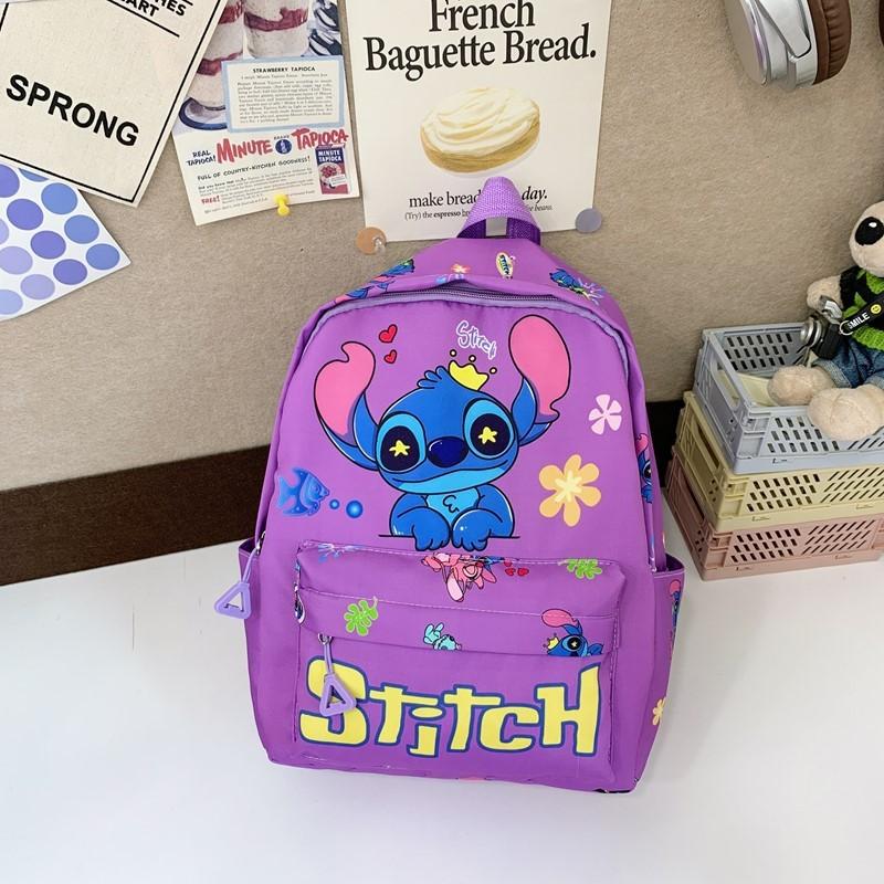 Рюкзак детский с милым мультяшным рисунком ангела и надписью Stitch для школы