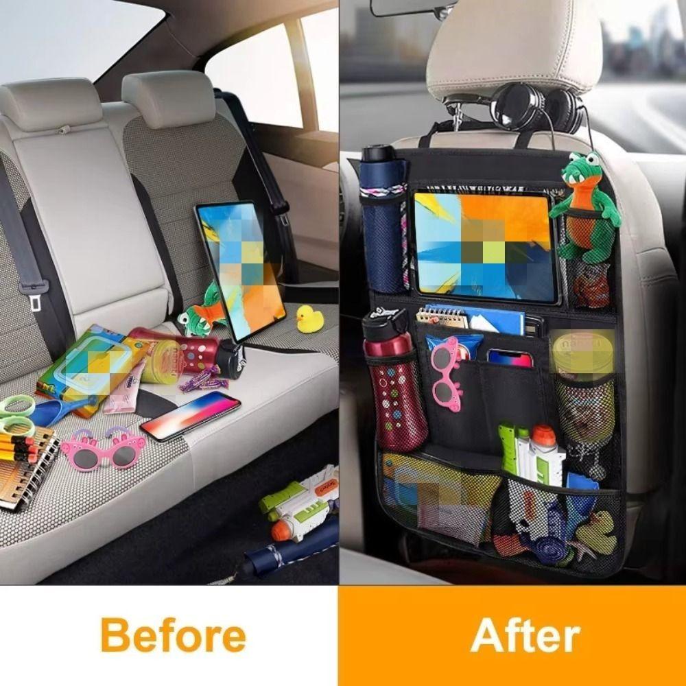 Car Accessories Car Backseat Organizer Cover Car Seat Back Protectors Sundries Storage Holder