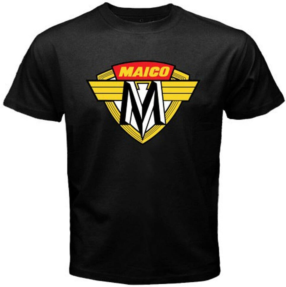 Maico Motorcycles Logo Men's Black T-Shirt Size S M L XL 2XL 3XL