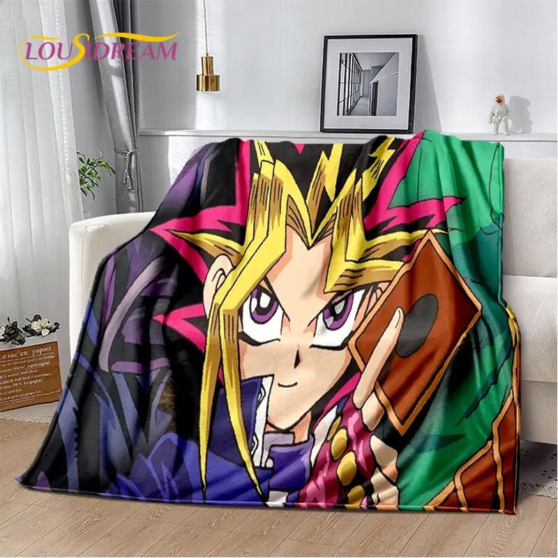 YuGiOh Monster Card Anime Plush Flannel Throw Blanket for Bedroom Living Room Bed Sofa Picnic Soft Cozy D Design