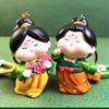 Anti-lost Tang Dynasty Doll Pendant Flower Car Key Ring Cute Chinese Style Keychain  Key Decor