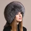 Fox Fur Hat Women's Winter Ear Protection Warm Thickened Fashion Northeast Mongolia Hat Full Fur Hat Women's Winter