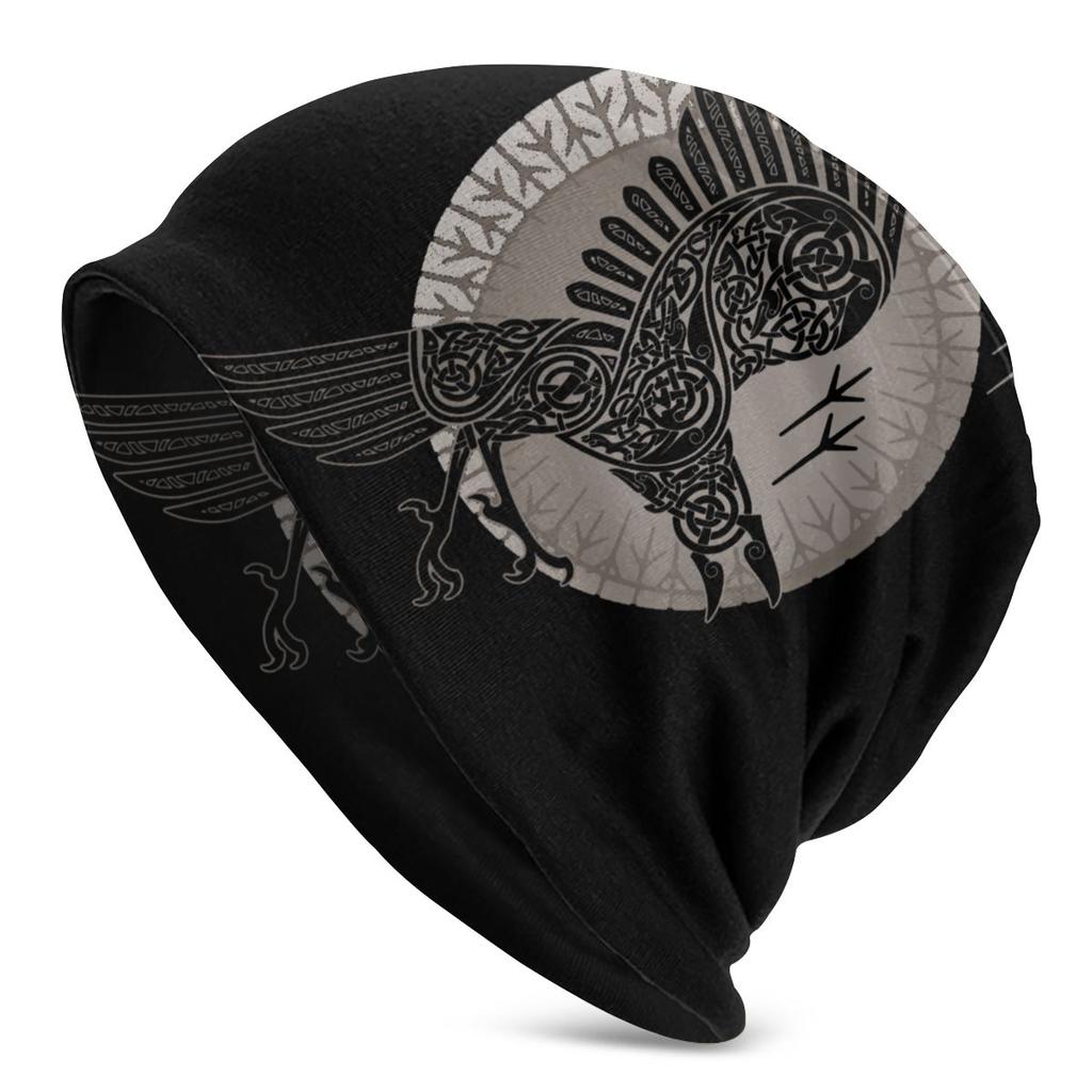 FENRIR LOKI'S SON Wolf Romantic Horror Film Viking Unisex Bonnet Winter Windproof Double Layer Hats For Unisex Women