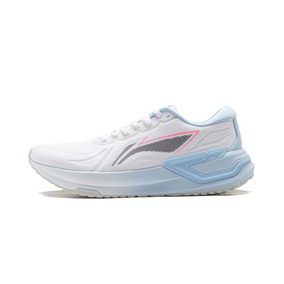 Li Ning Yue Ying 3.0 Lightweight High Resilience Shock Absorbing Wear Resistant Breathable Low Top Running Shoes Men Sneaker White Blue ARHU003-3