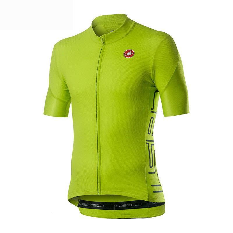 Мужская велосипедная майка Castelli с коротким рукавом Pro Team для шоссейного велосипеда Мужская велосипедная рубашка