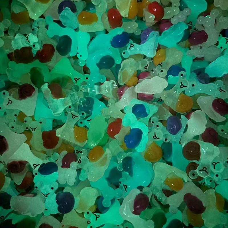 10 шт. светящаяся мини-фигурка улитки микропейзаж украшение для дома аксессуары игрушка