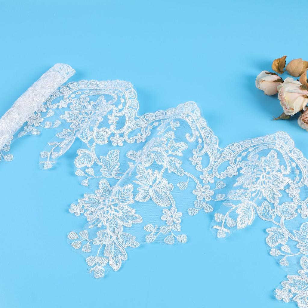 Lace Bone Rope Embroidery Lace Width 28Cm Wedding Dress Veil Wedding Shoes Dress Clothing Accessories Skirt Decorative Lace