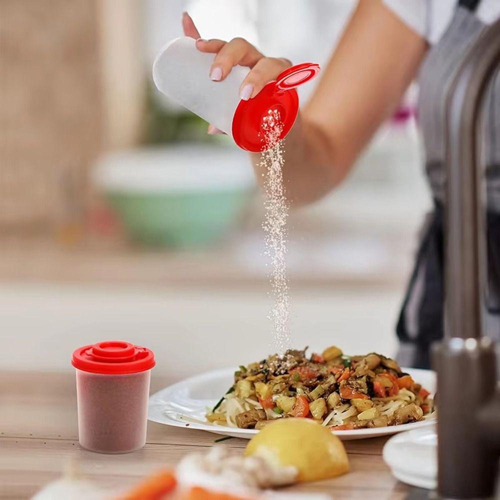 Plastic Seasoning Jar Mini Spice Container Durable Salt and Pepper Spice Shaker Salt Pepper Sugar