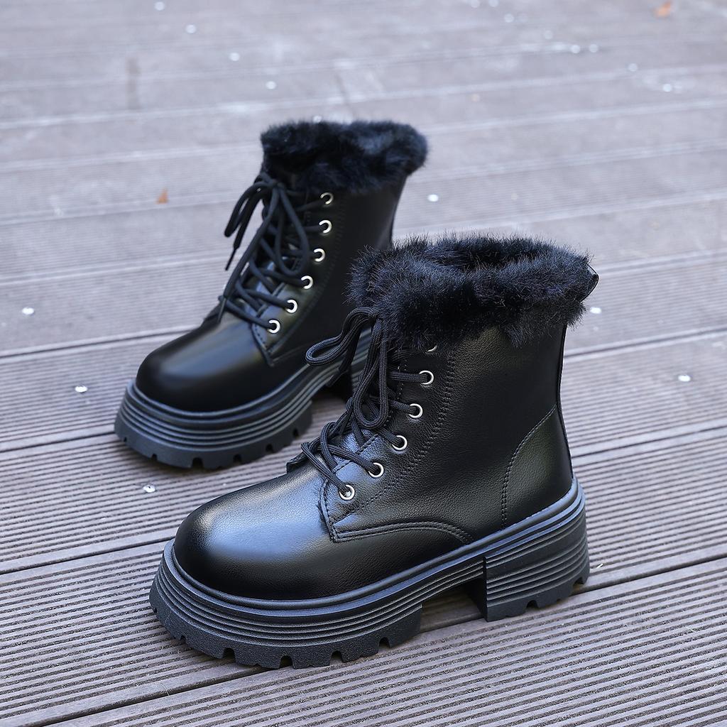 Snow Boots Woman Shoes Winter Footwear Outdoor Mid-calf Platform Plus Size Designer Elegant Comfortable Chunky Heel New in Offer