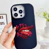 LZ21 Lips Kiss Design Art Soft Phone Case for Samsung S24 Ultra S23 Plus S21 A16 A54 A34 A05s A06 Infinix Hot 40 30i Lens Protection Shockproof Cover
