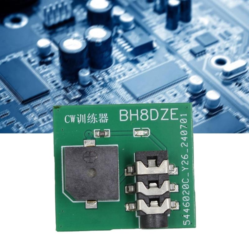 Lightweight CW Morse Code Practice Tool Morse Key Trainer With LED Indicator Beepers For All Skill Morse Code Training
