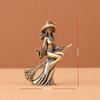 5.3cm Brass Witch Figurine  Creative Brass Ornament for the Living Room