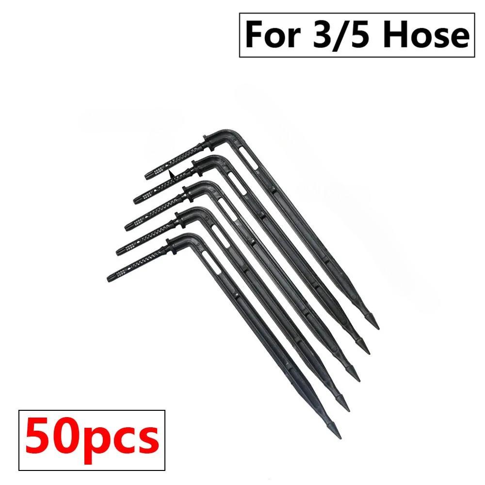 25/50 шт. согнутая стрела капельница микро капельный полив комплект эмиттер 3/5 мм шланг садовый полив экономия капельница теплица