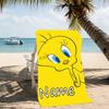 Customizable personalized beach towels Tweety themed designs.Suitable for the beach, yoga, sports;ideal as beach accessories