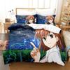 Мисака Микото A Certain Magical Index Railgun Постельный комплект, Девочки Взрослый Односпальный Полуторный Королевский размер, Пододеяльник Наволочка Постельное белье