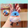 Bird Blowing Bubble Plush Keychain Animal Toy Pendant Doll Cartoon Gift Kids