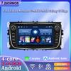 7-дюймовый автомобильный радиоприемник Android Carplay для Ford Focus Mondeo C-MAX S-MAX Galaxy II Kuga автомобильный мультимедийный плеер Autoradio 2+64 ГБ