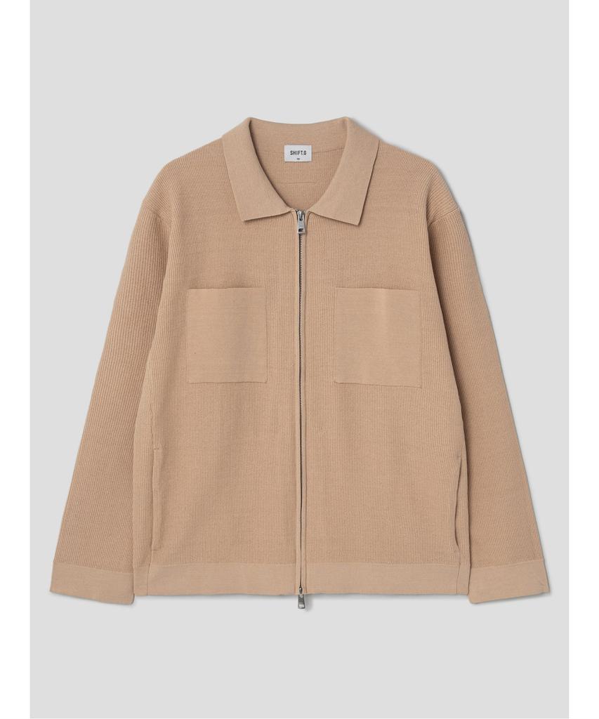 Shift.G Zipup Cardigan Beige