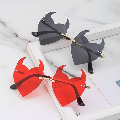 Солнцезащитные очки Devil's Corner Love, мужские модные индивидуальные солнцезащитные очки, женские забавные очки для выпускного вечера