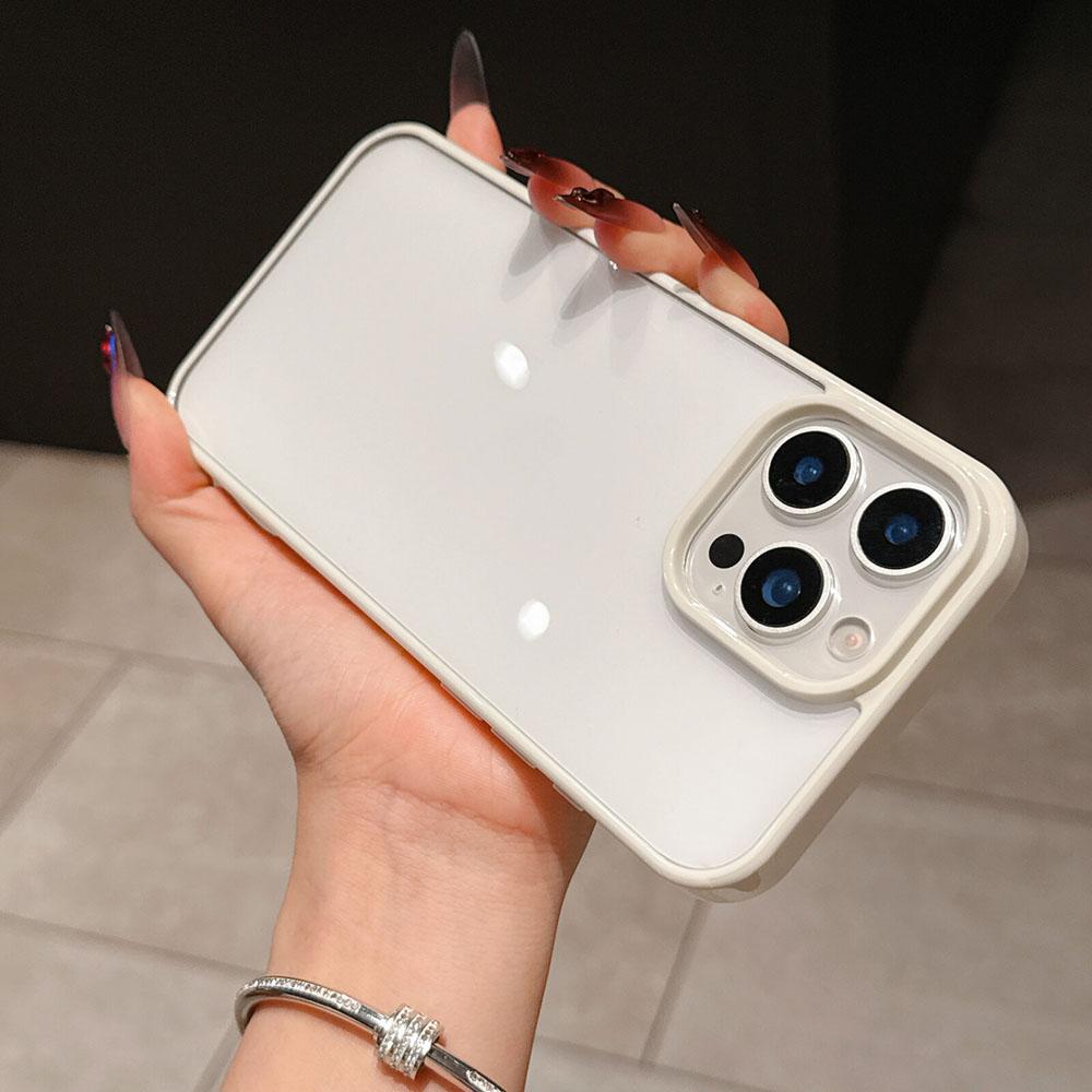 Роскошный Прозрачный Чехол для Телефона Конфетных Цветов Для iPhone 11 12 13 14 15 16 E Pro Max Plus Прозрачный Акриловый Бампер Задние Чехлы Обложка