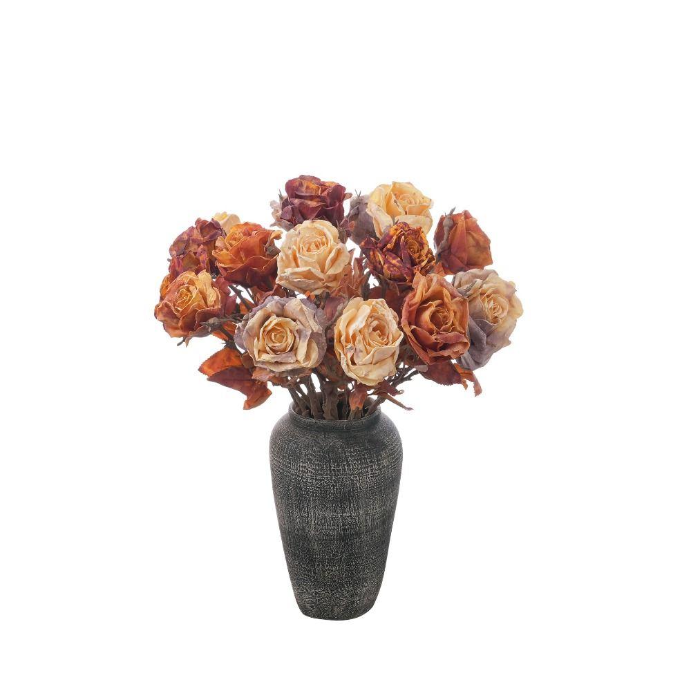 Plastic Simulation Rose Flower Retro Artificial Greenery Artificial Rose Branch  Birthday Decor