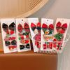 5Pcs Christmas Children's Hairpin Bangs Side Clip Girls Hairpin Little Girl Headdress Cute Hair Accessories Clip Does