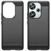 For Xiaomi Poco F6 5G/Redmi Turbo 3 5G Case Carbon Fiber Texture TPU Slim Phone Cover