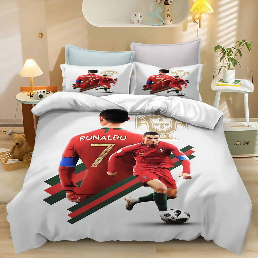 3D Printed Football Star Bedding Set Football Star Duvet Cover Double Twin Full Queen King Adult Kids Bedclothes Quilt Cover