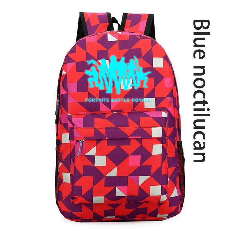 Fortnite Bag Luminous Game Youth Campus Fashion Trend Backpack For Unisex